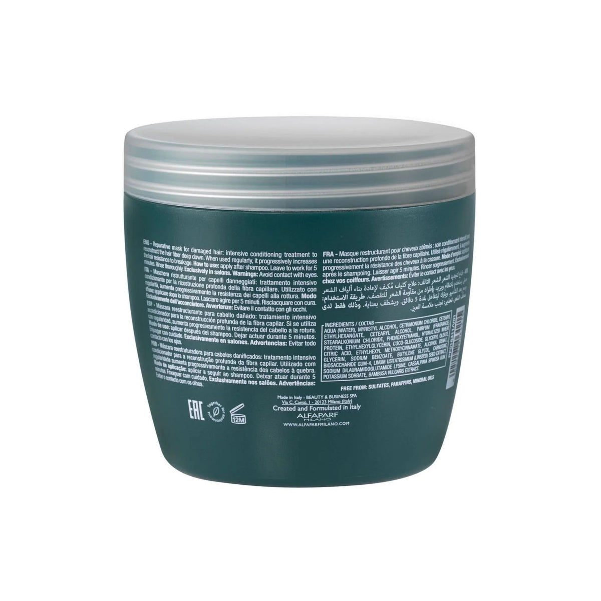 Alfaparf Milano 500ml Semi di Lino Reconstruction Reparative Mask x2