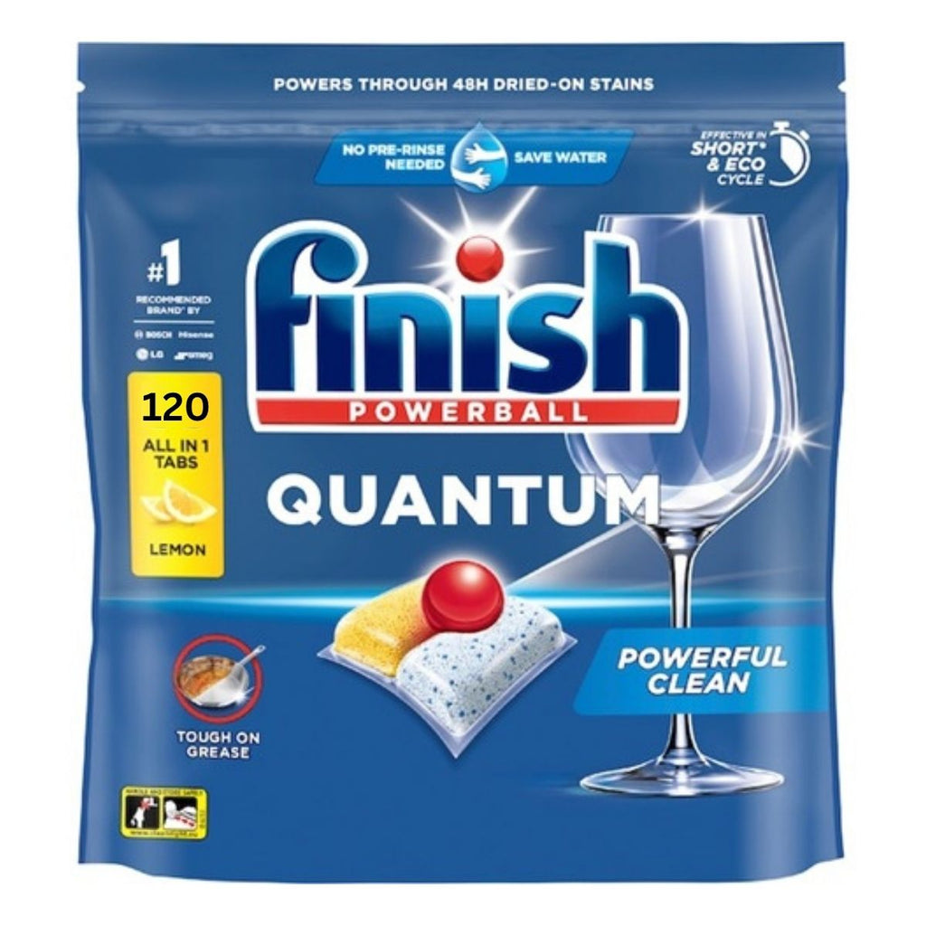 Finish Quantum Lemon x 120 Dishwasher Tablets