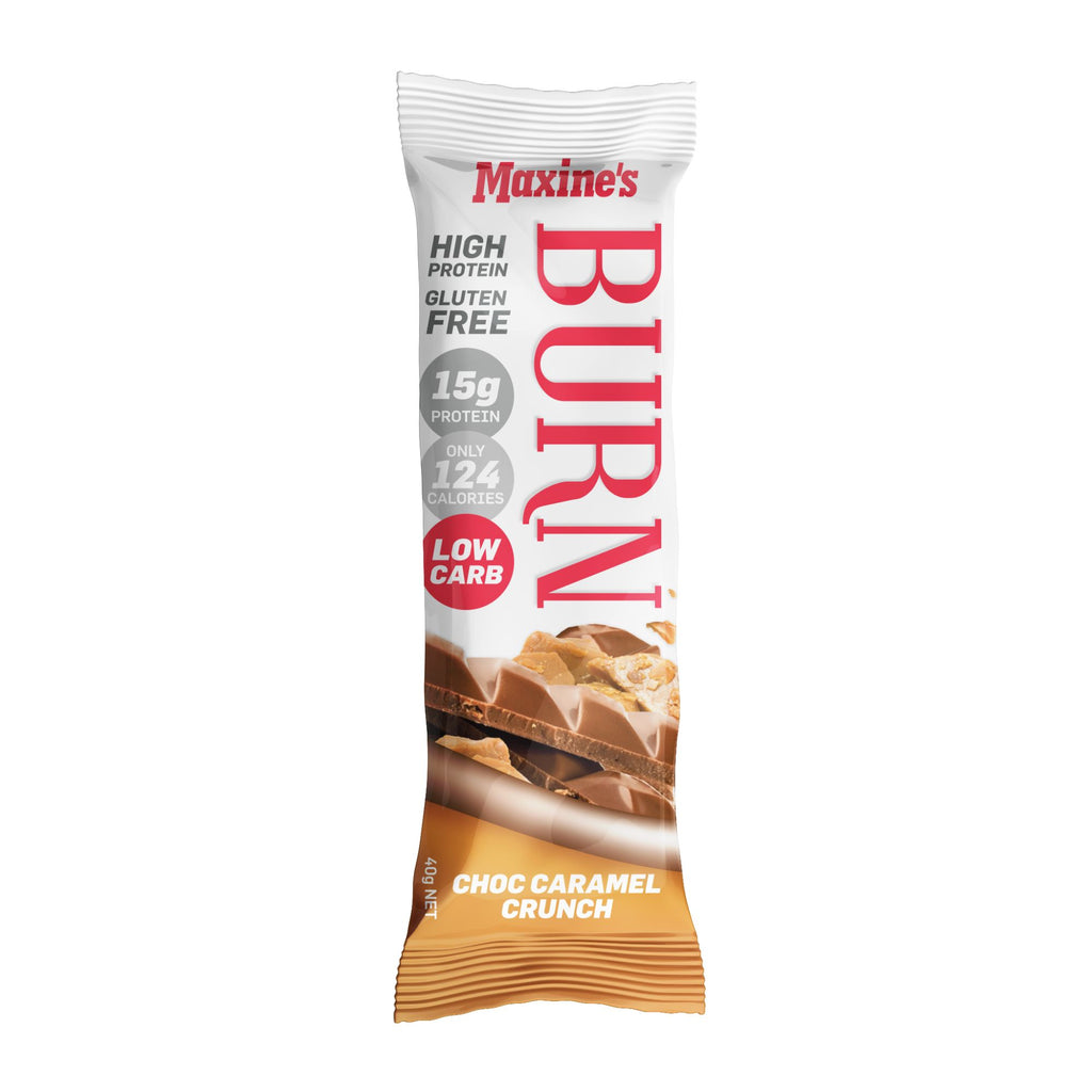 Maxines Burn Caramel Crunch Bar 12x40g x3