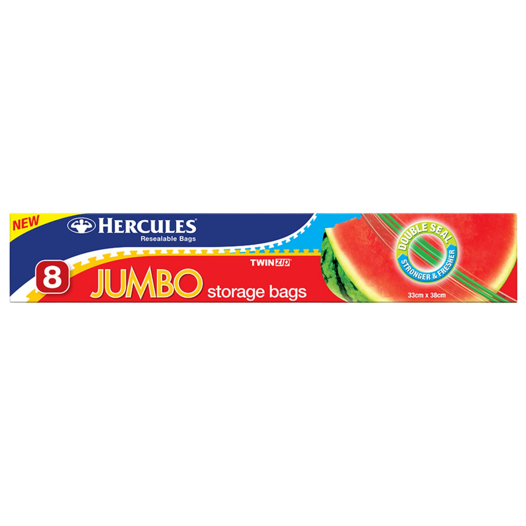 Hercules Jumbo Storage Bags 8pk x5