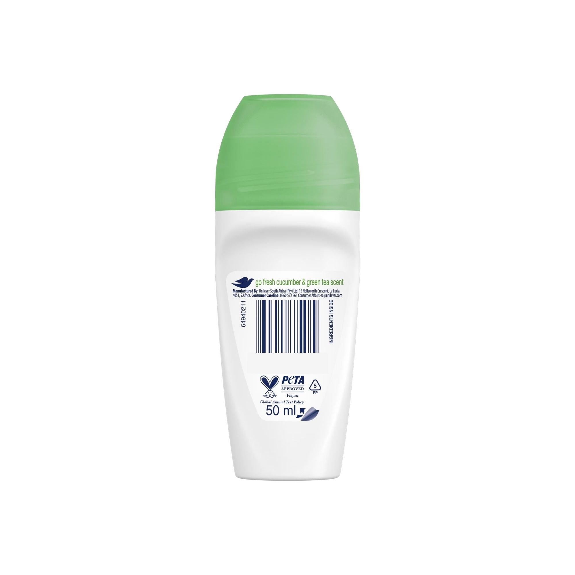 Dove Go Fresh Cucumber & Green Tea Roll-On Deodorant 40mL – 2 Pack