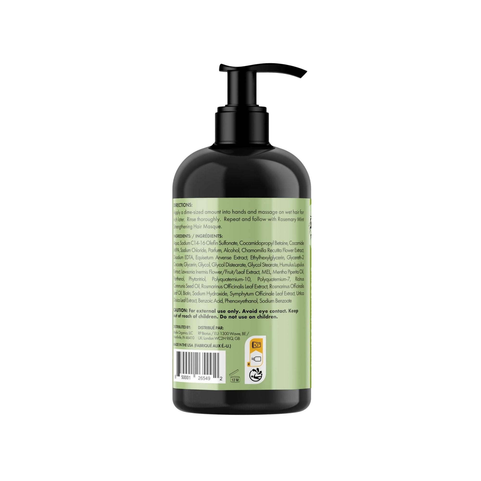 Mielle 355ml Strengthening Rosemary Mint Shampoo