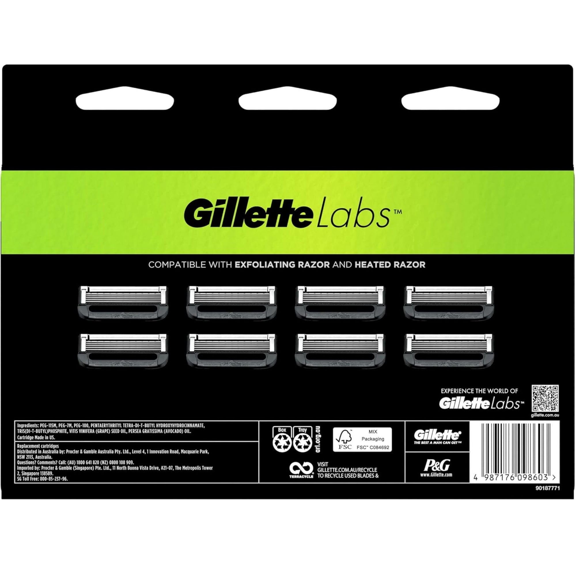 Gillette Labs Cartridges 8pk