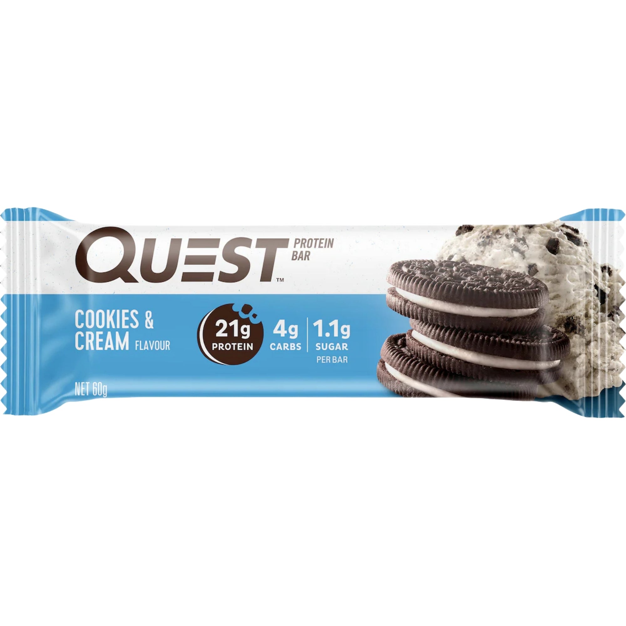 Quest Cookies & Cream Protein Bars 12x60g x2