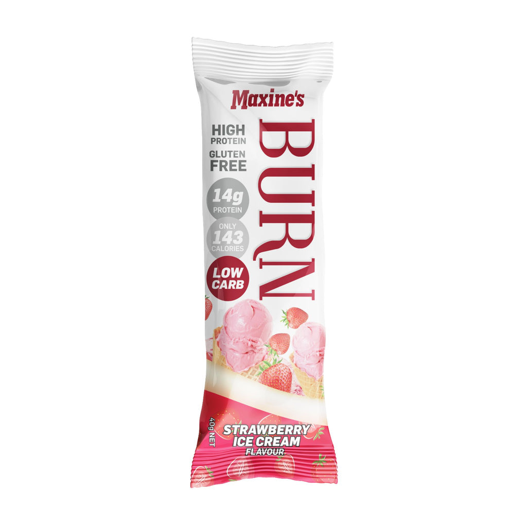 Maxines Burn Strawberry Ice Cream Bar 12x40g x2