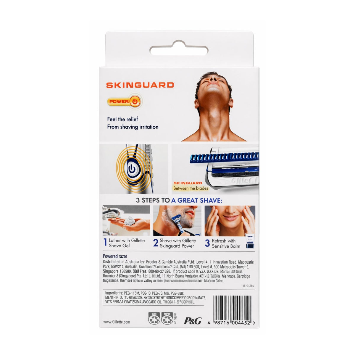 Gillette Skin Guard Razor Handle & Cartridge x2