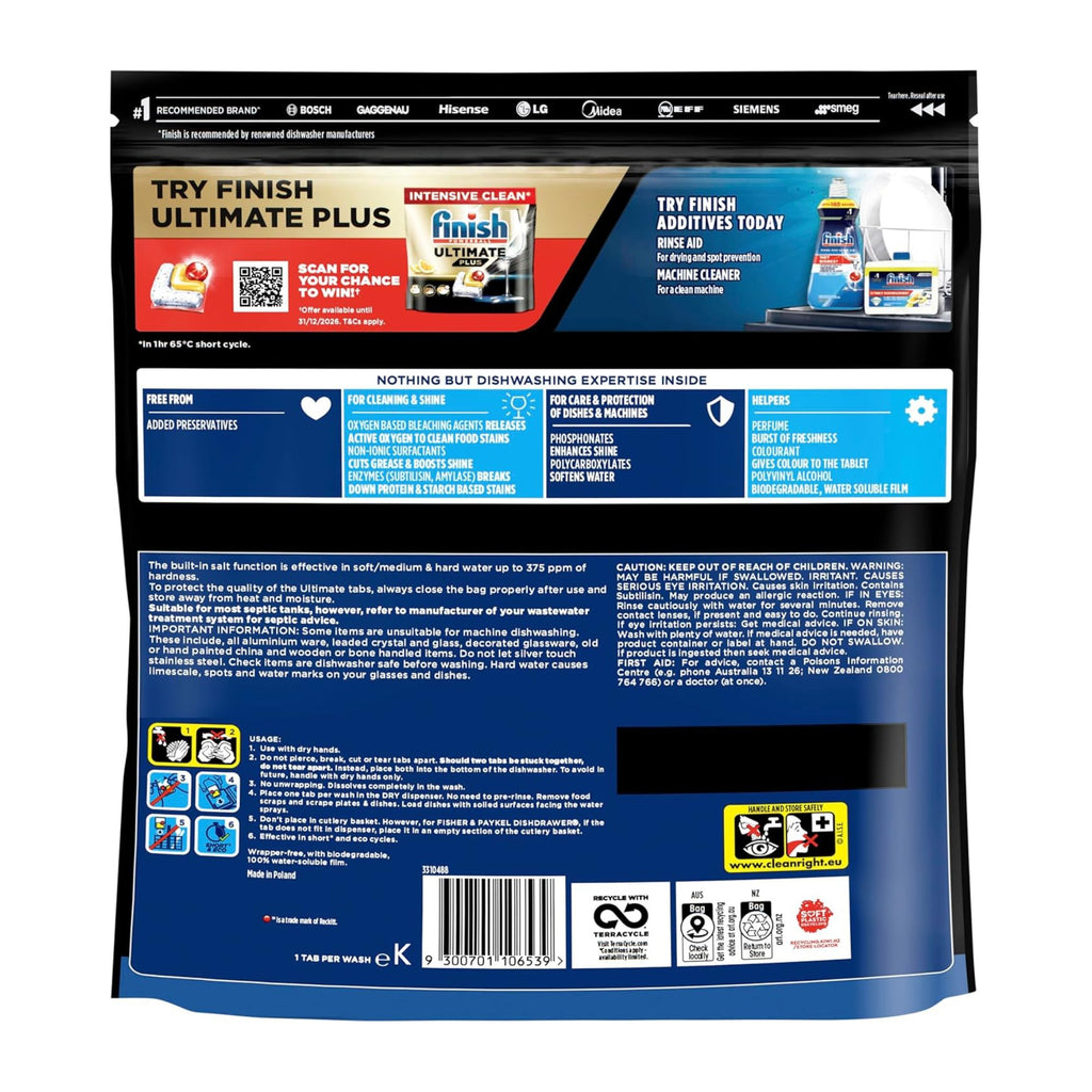 Finish Ultimate x 300 Lemon Dishwasher Tablets