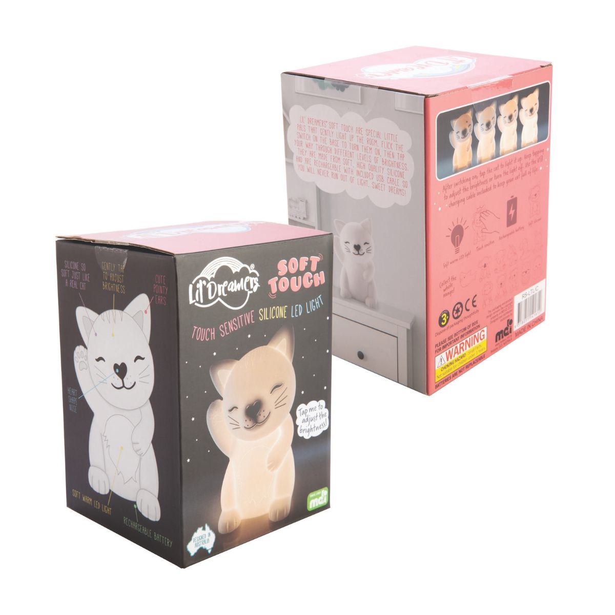Lil' Dreamers Cat Soft Touch LED Light