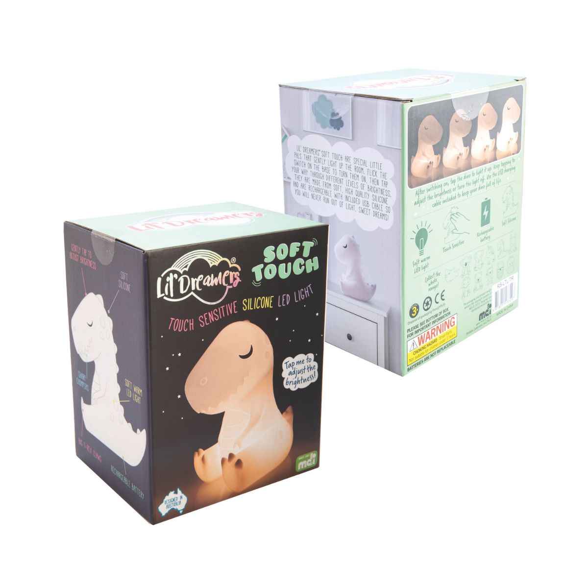 Lil' Dreamers Triceratops Soft Touch LED Light
