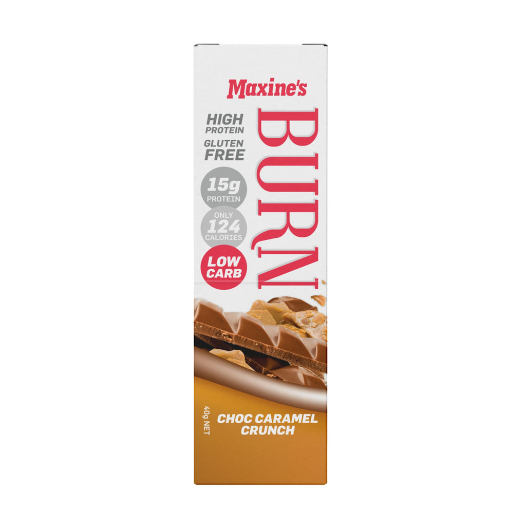 Maxines Burn Caramel Crunch Bar 12x40g x2