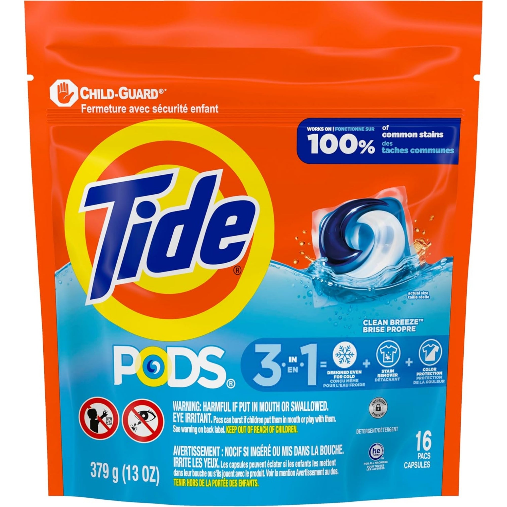 Tide 3 in 1 Clean Breeze x 144 Laundry Pods