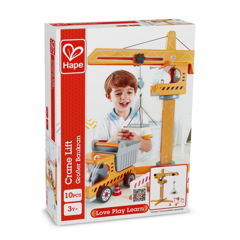 Hape 10pc Crane Lift Set
