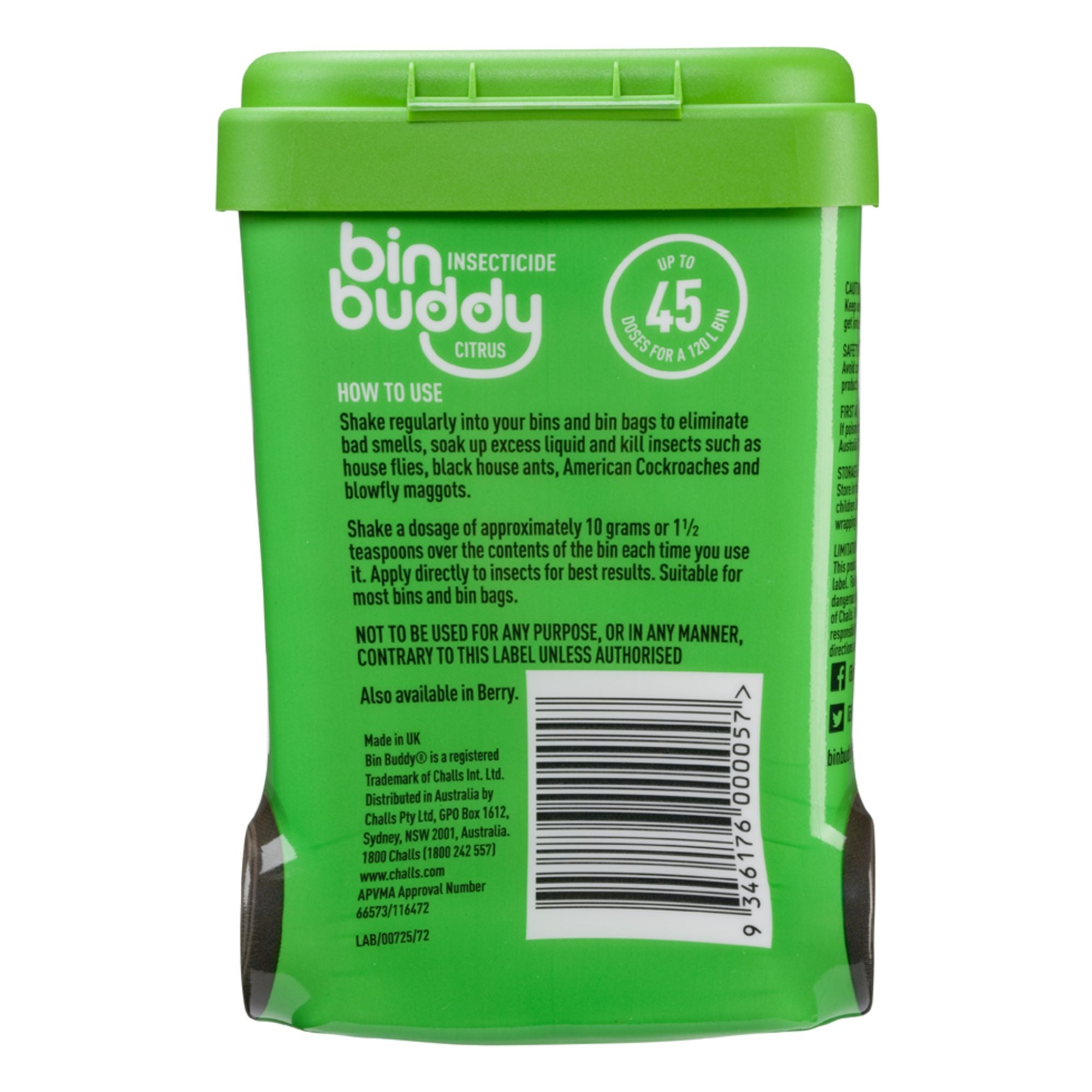 Bin Buddy Citrus 450g Power x3