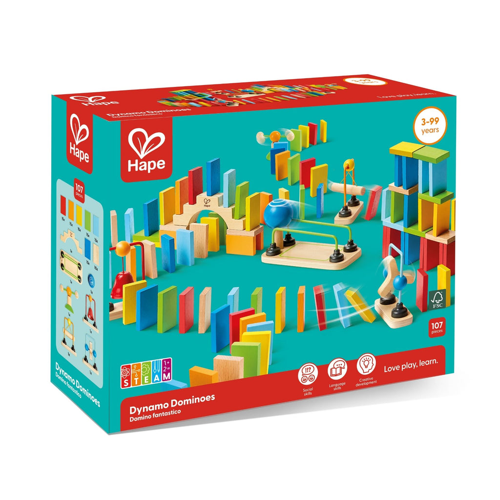 Hape 107pc Dynamo Dominoes Set