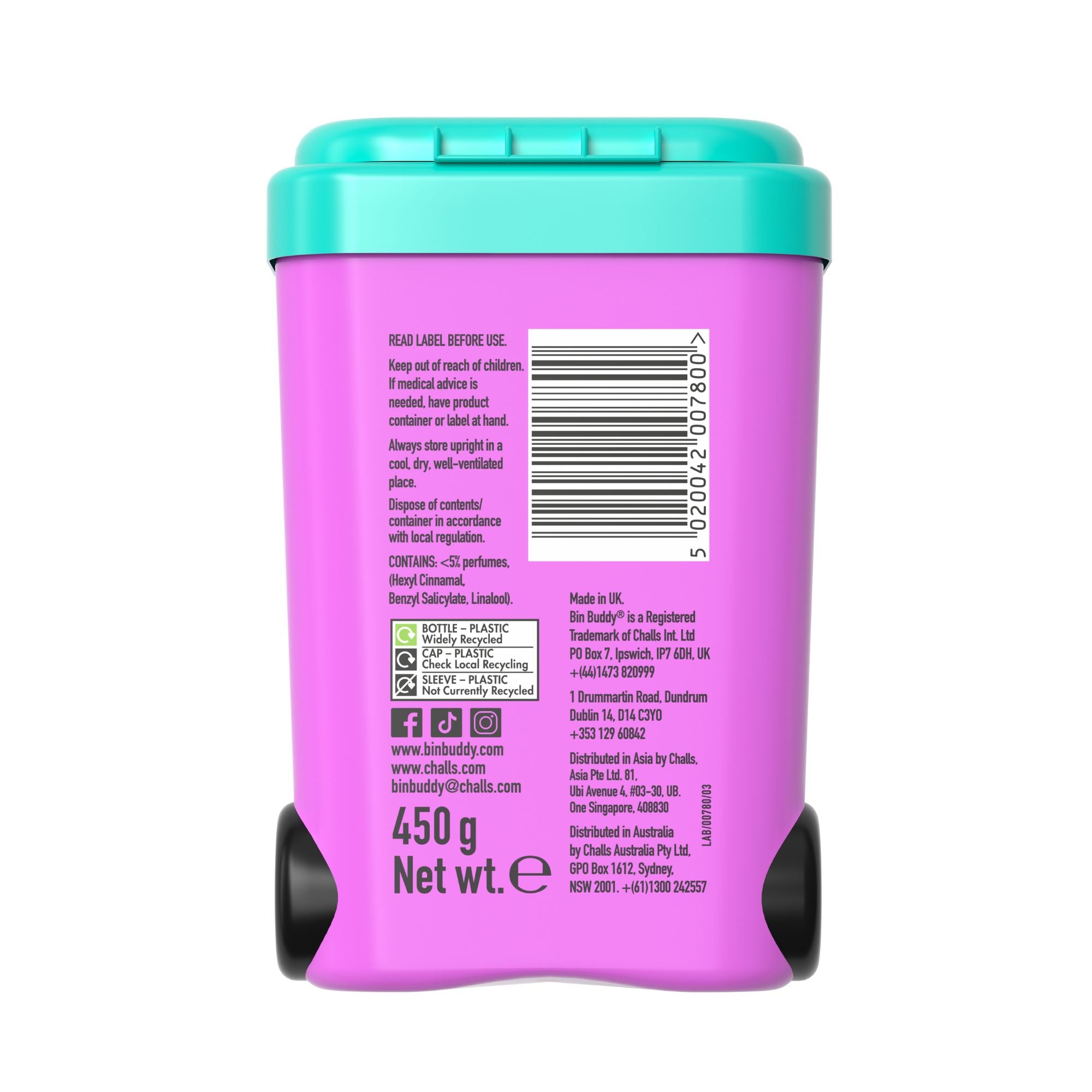 Bin Buddy Fresh Spring Blossom 450g Power x3