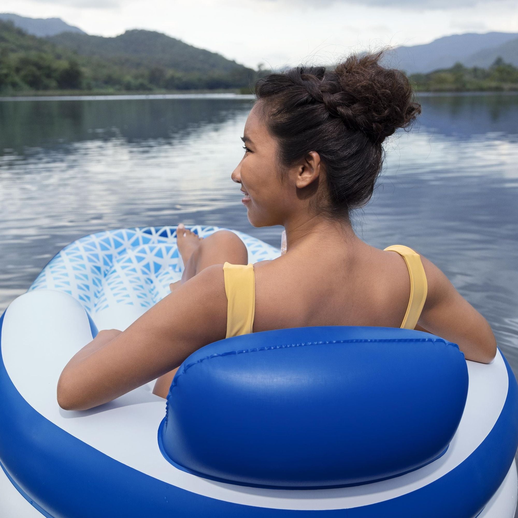 Hydro-Force 1.91m x 1.07m Indigo Wave Lounge