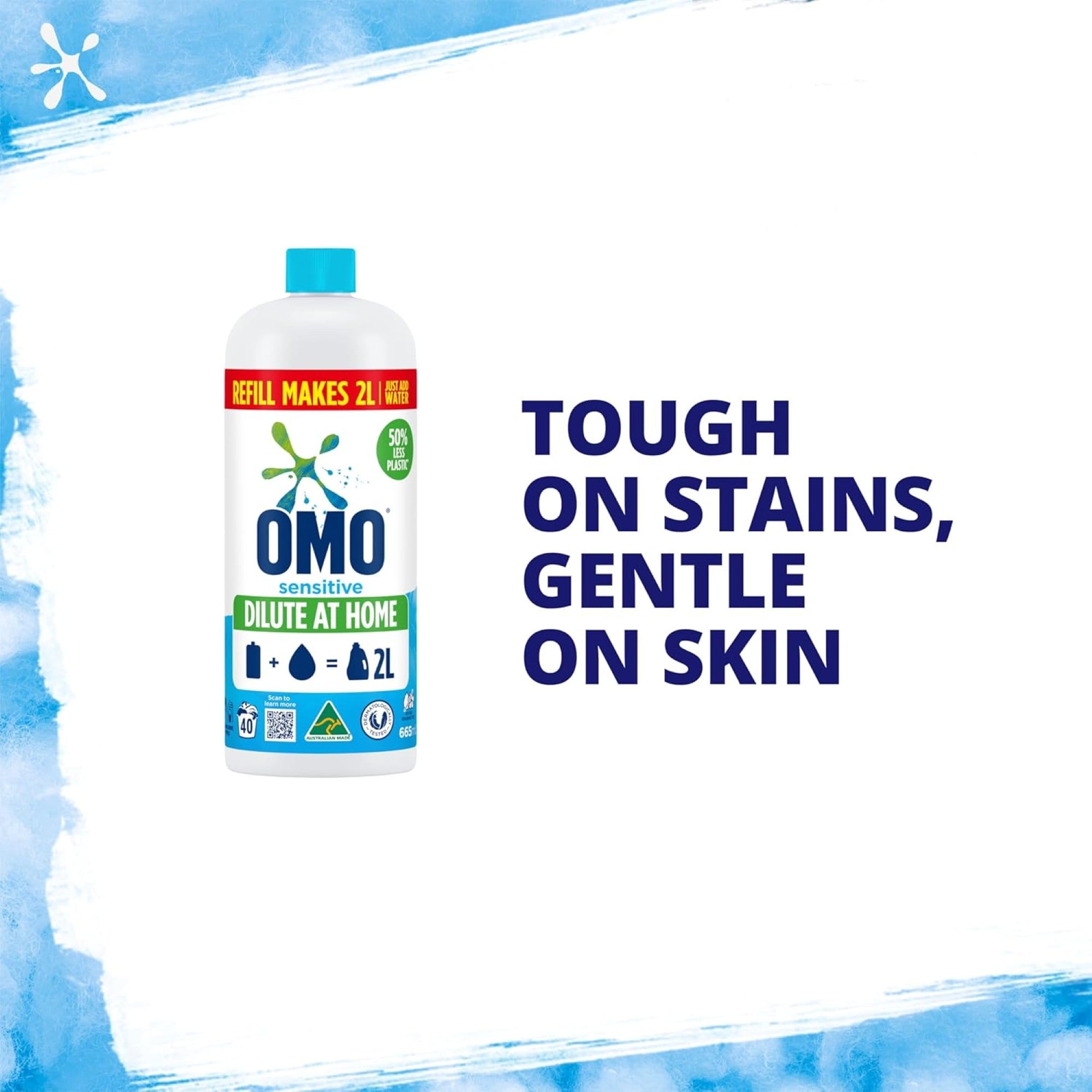 OMO Sensitive Laundry Liquid 665mL x3