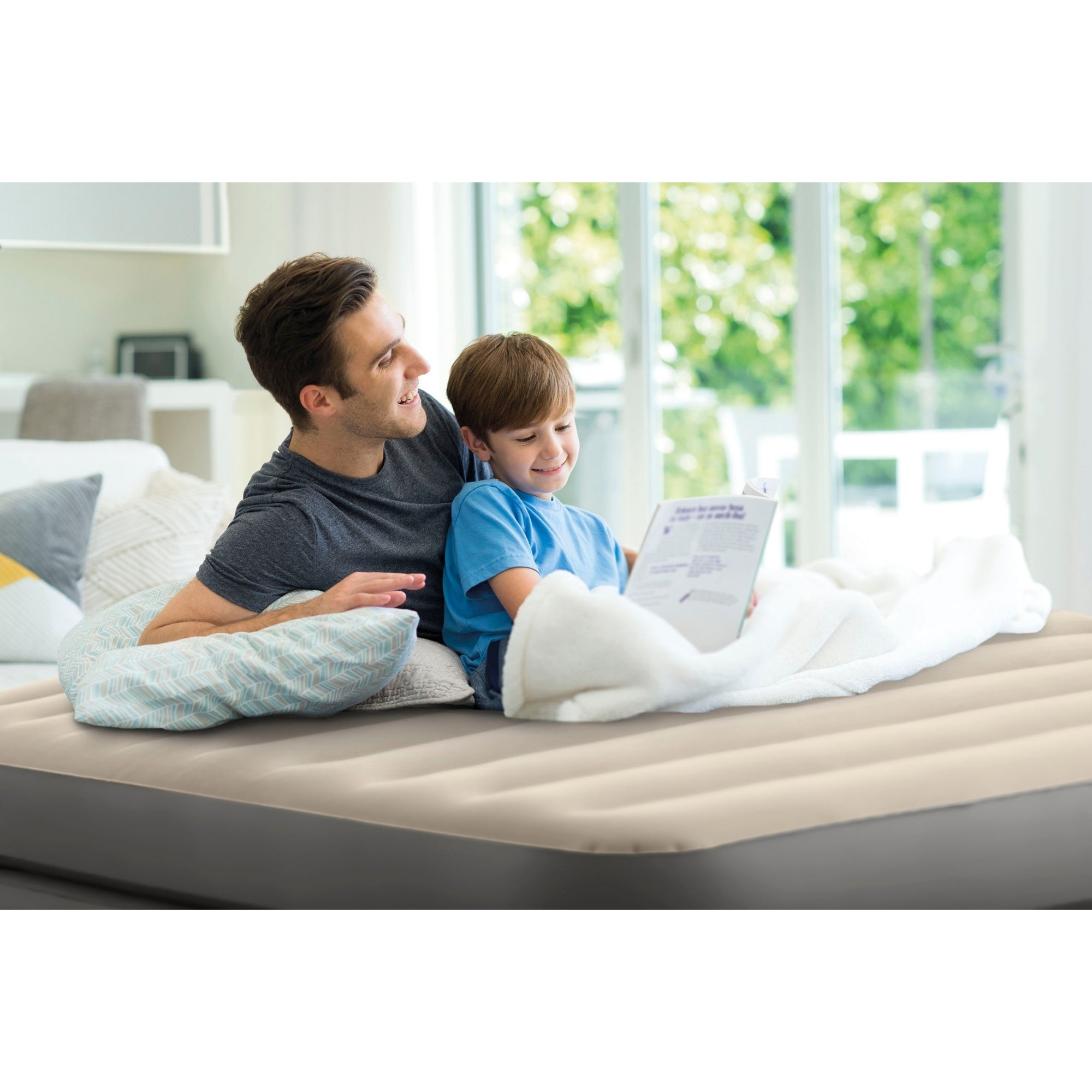 Intex Queen Comfort Elevated Airbed W/ Fiber-Tech