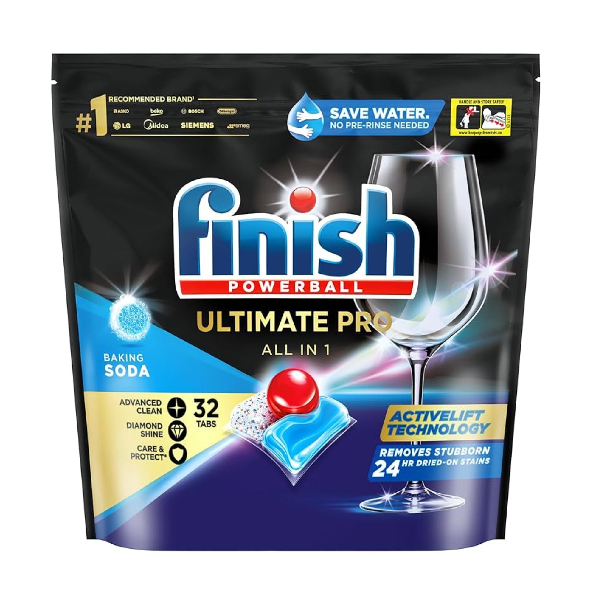 Finish Ultimate Pro x 32 Baking Soda Dishwasher Tablets