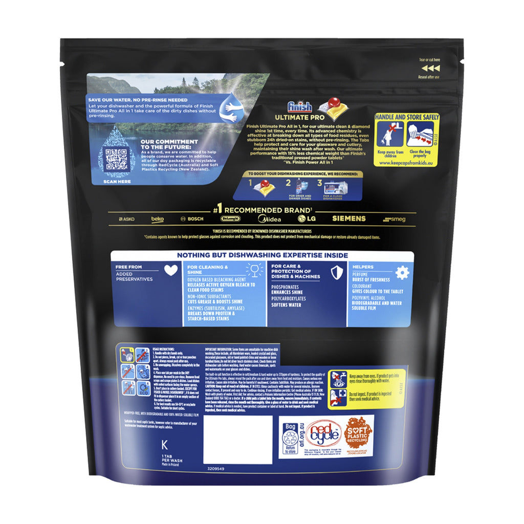 Finish Ultimate Pro x 32 Baking Soda Dishwasher Tablets