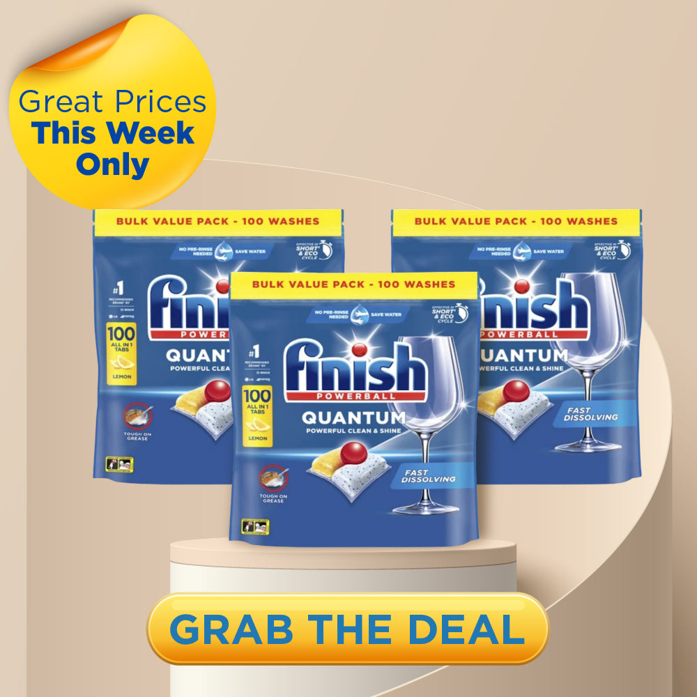 Finish Quantum Lemon x 300 Dishwasher Tablets