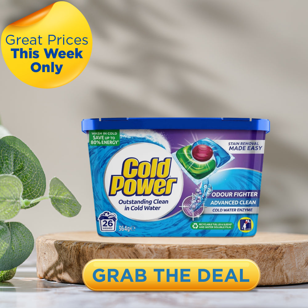 Cold Power Odour Fighter x 26 Laundry Detergent Capsules