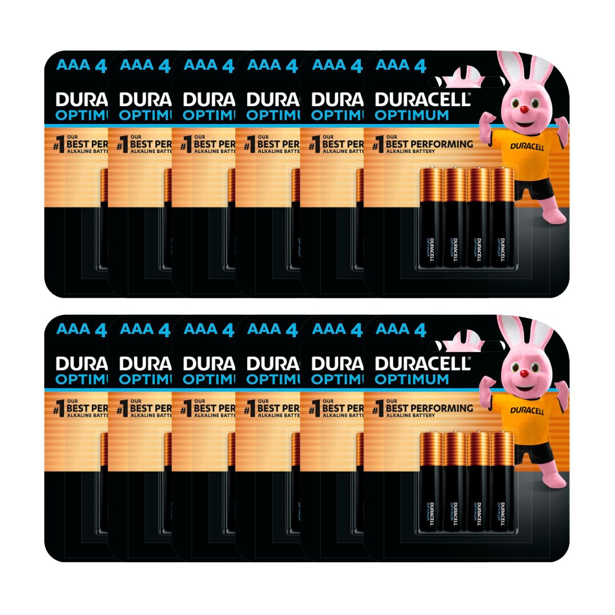 Duracell Optimum AAA Batteries 4pk x12